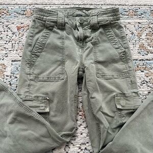 American Eagle Green Straight-Leg Cargo Pants | 24R